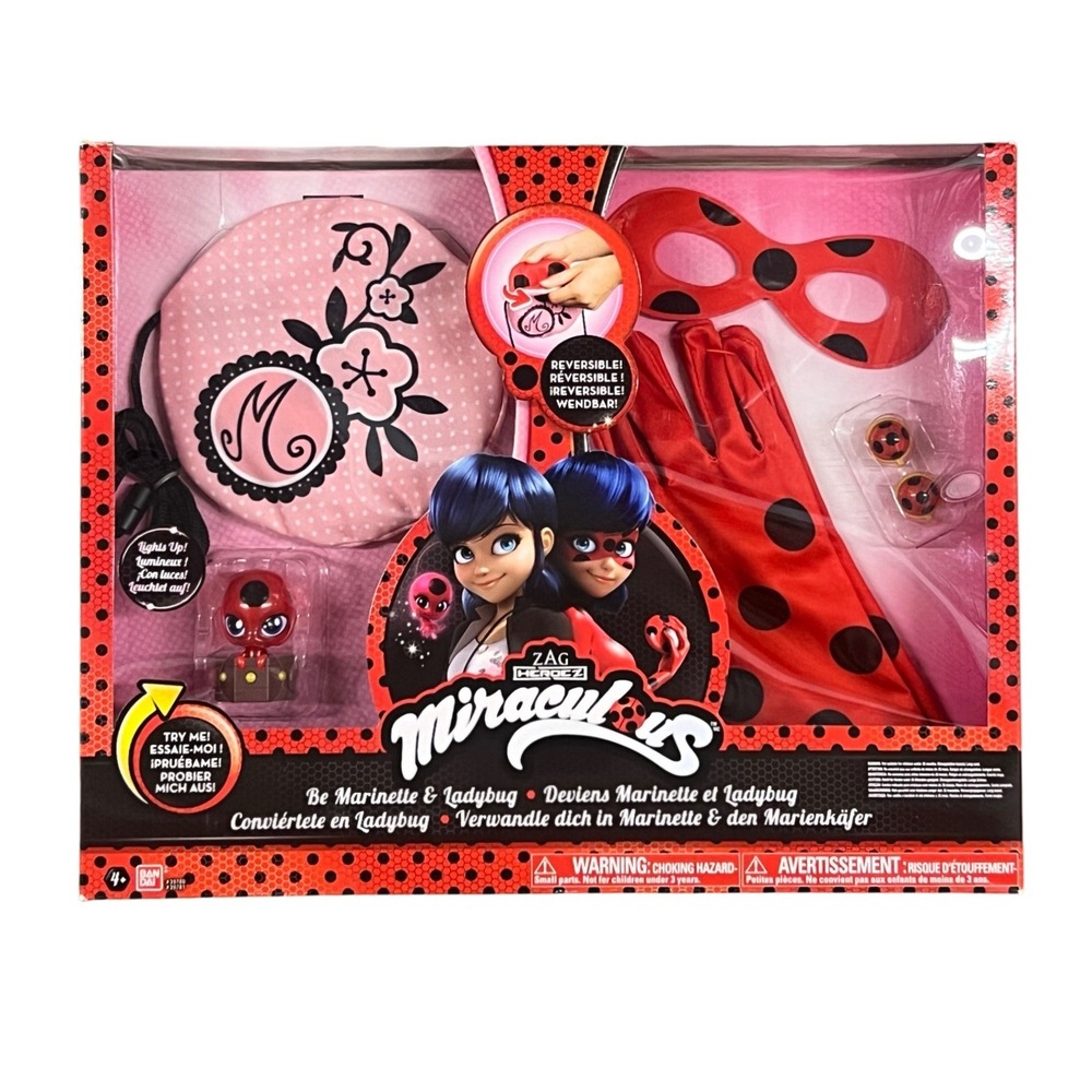 Miraculous Ladybug Be Marinette and Ladybug Role Play Set Bandai 39781 New